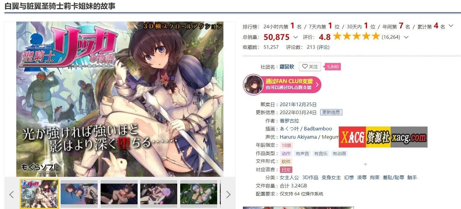 【年度3D大作/汉化】圣骑士莉卡物语：白翼与银翼的姐妹 V1.14 精翻汉化步兵版+全CG存档【新汉化/7G】 畅玩游戏 预览第2张