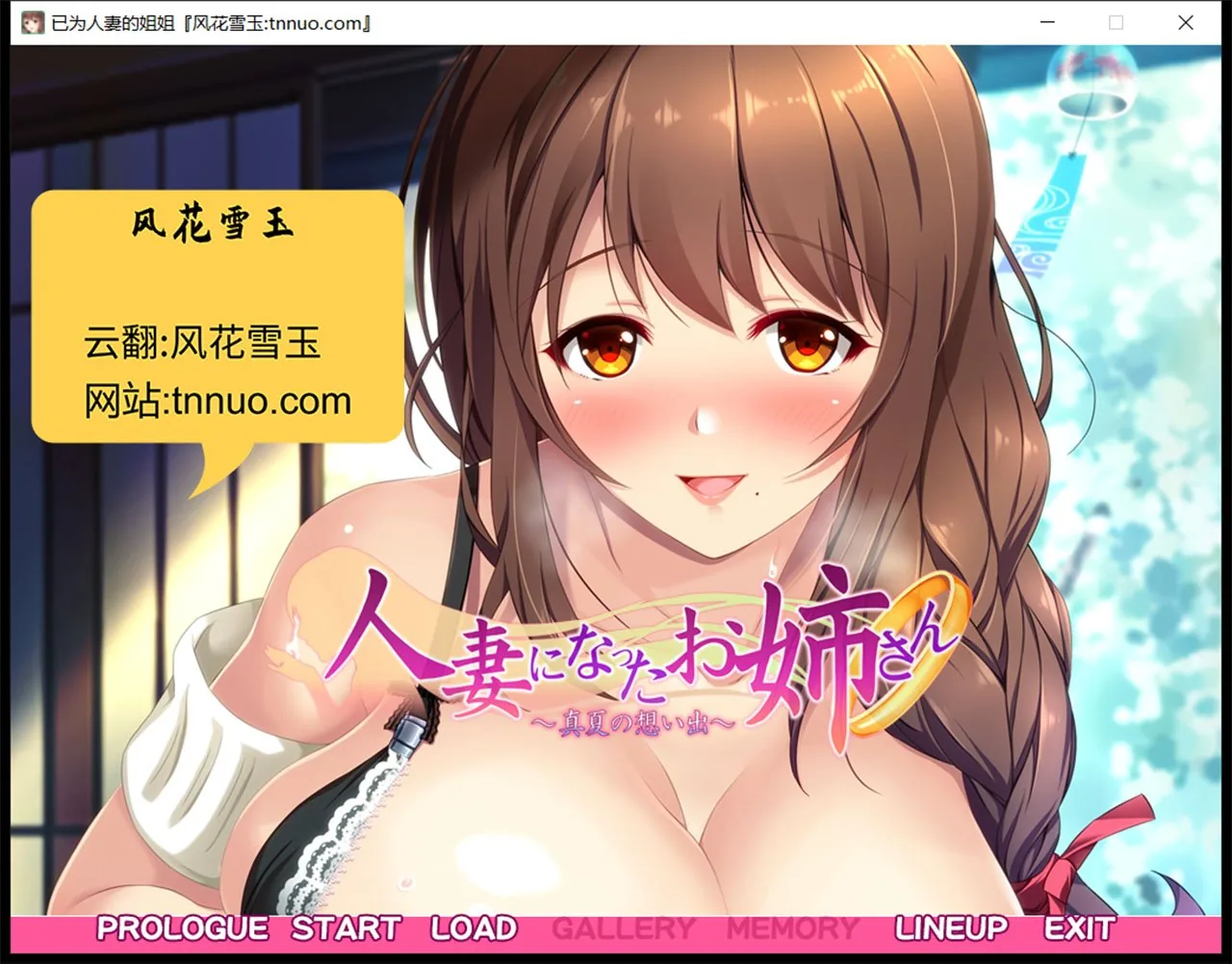 已为人妻的姐姐~盛夏的回忆~【云汉化版+CG包】ADV拔作/汉化/超肉画风 [1.4G]