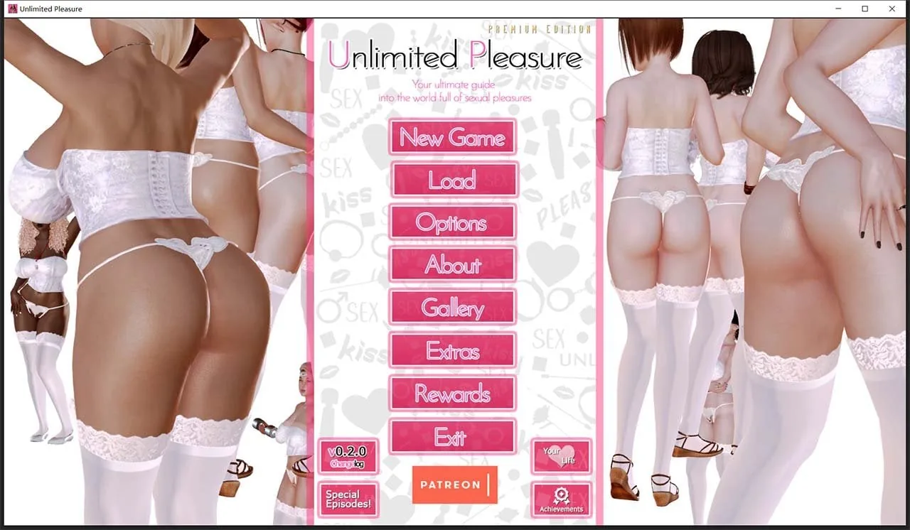 无尽的快感 Unlimited Pleasure 重制高级版 V0.2 官方英文版 [PC+安卓/4G/更新] 〔欧美SLG/英文/动态〕