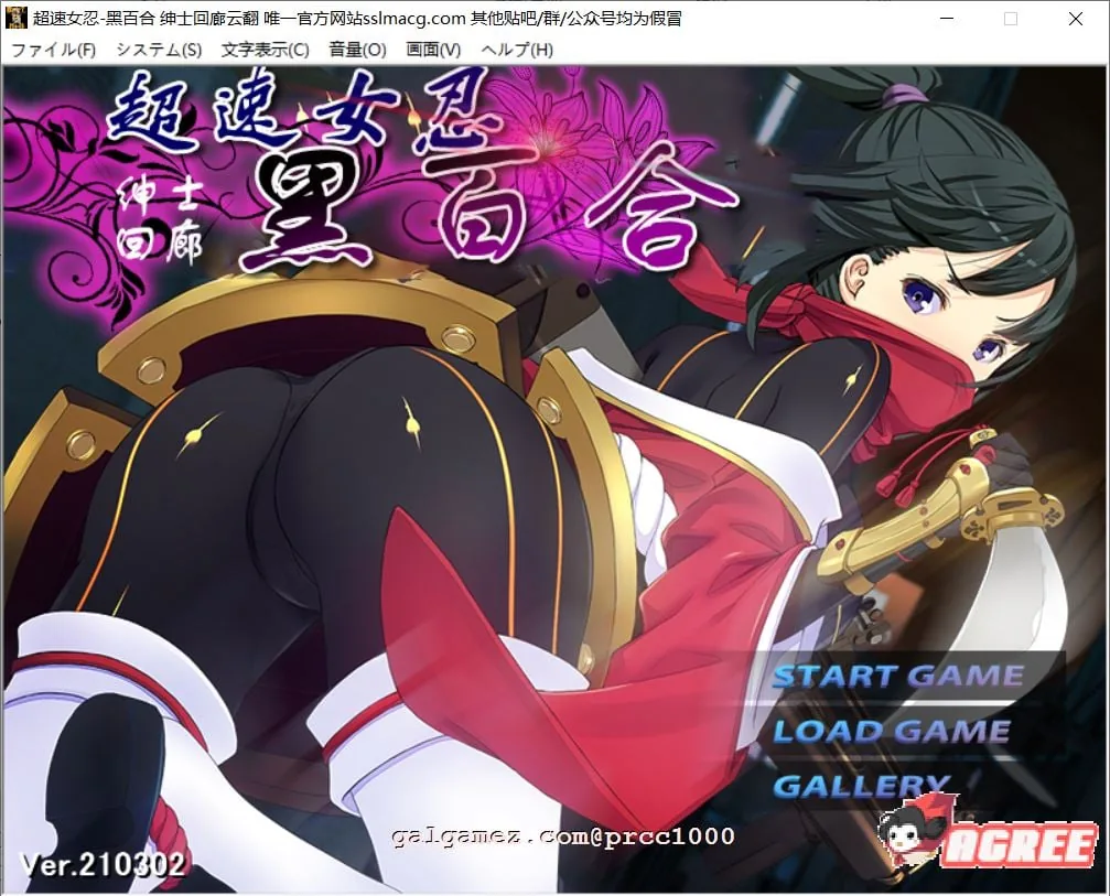 【超速女忍-黑百合】V1.00 云汉化版 +CG [大作ACT+STG/汉化/动态CG] 〔3.6G〕（新汉化/全CV）