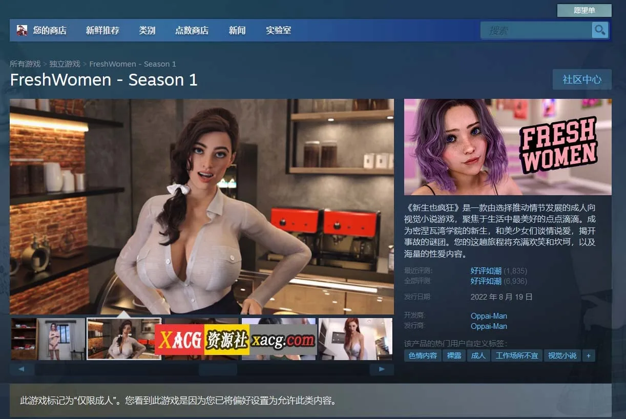 欧美SLG/中文/动态】新生也疯狂：第一季 STEAM官方中文步兵版【新作/+安卓/7G】 畅玩游戏 预览第2张