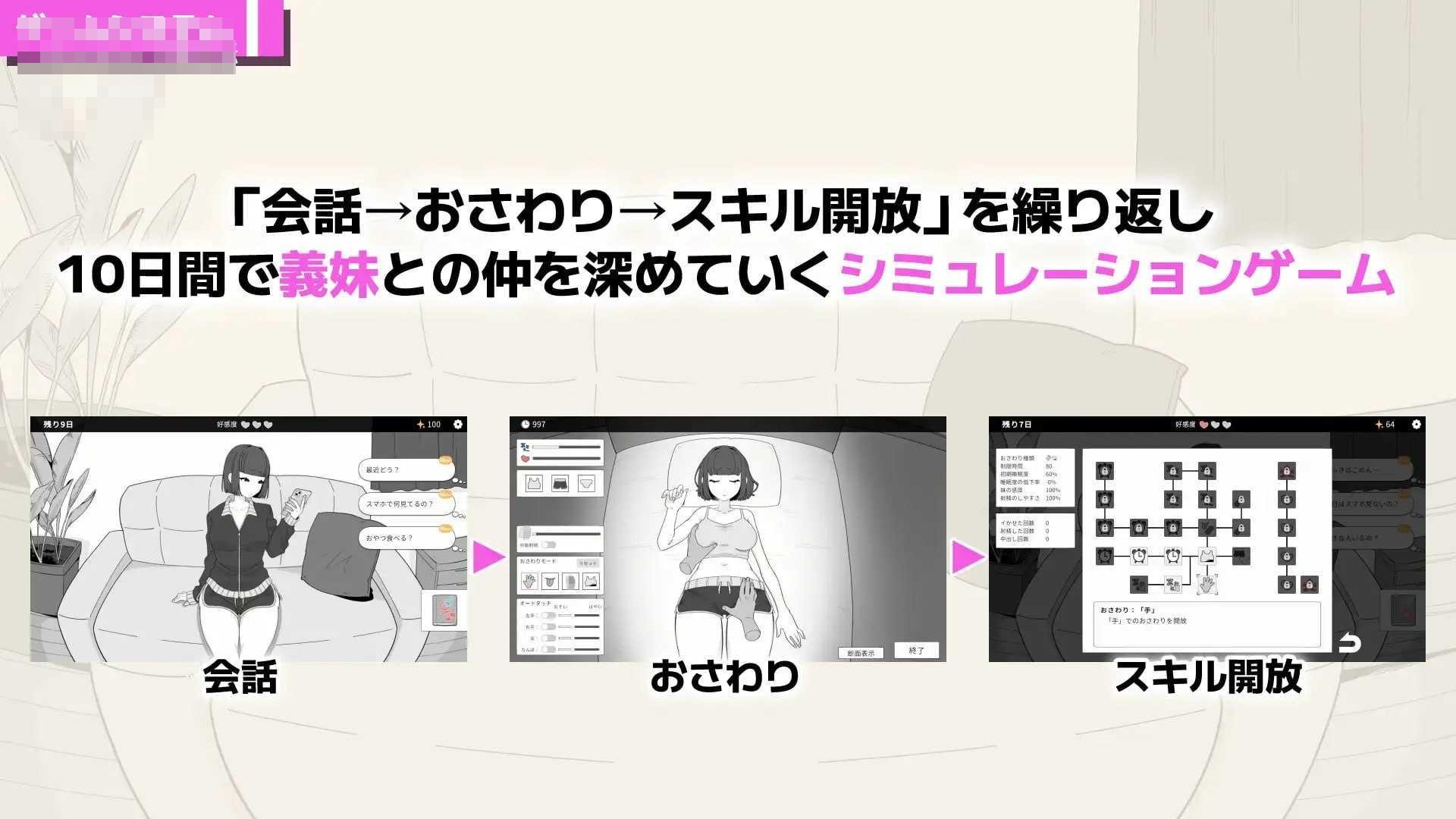 与傲慢义妹的秘密10天 〔动态+官中〕【pc】〔296m〕【SLG】〔FM/百度云〕