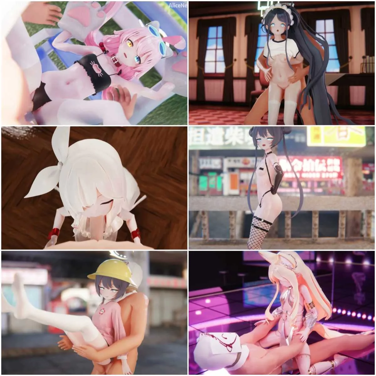 AliceNeko666【高质量R18MMD】精品合集2〔更新至2025.5.18〕[1.3G/7V]【FM转BD】【MMD】