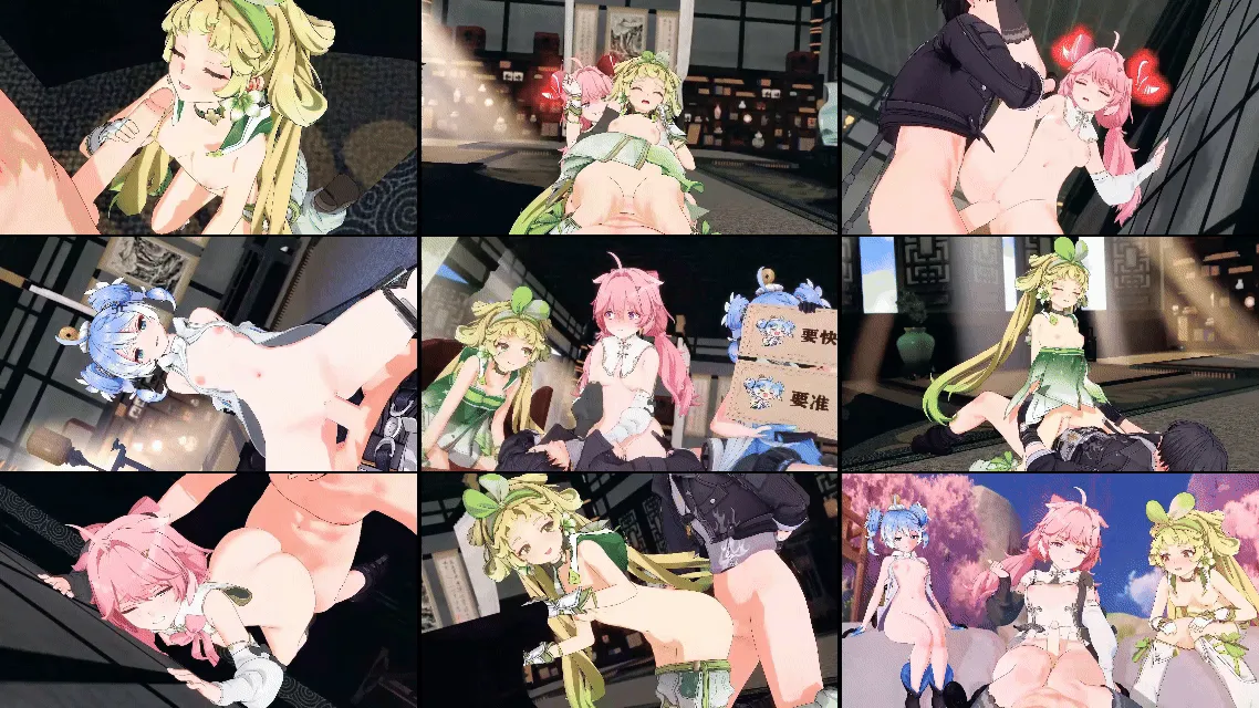 【3D同人动画】fengyunmomo-鸣潮-三小只的性爱标准-安可 釉瑚 维里奈 [574mb-13.51分钟] 飞猫+百度