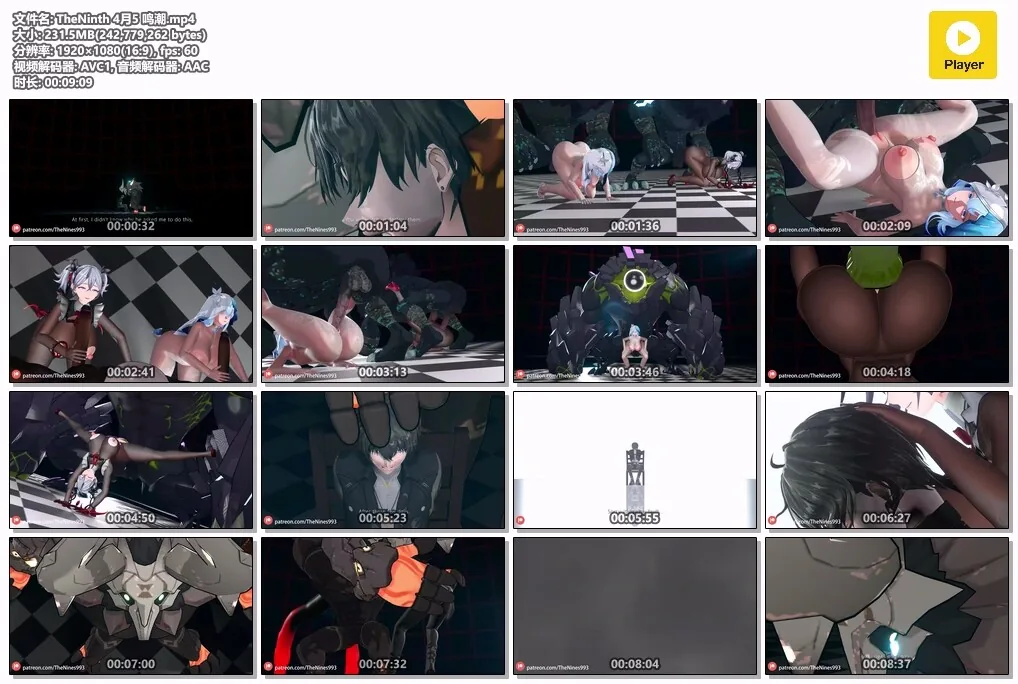 鸣潮NTR 巨乳肥臀椿和守岸人 [230m/1080p] /飞猫百度/ 〔MMD〕 TheNinth 纯啪