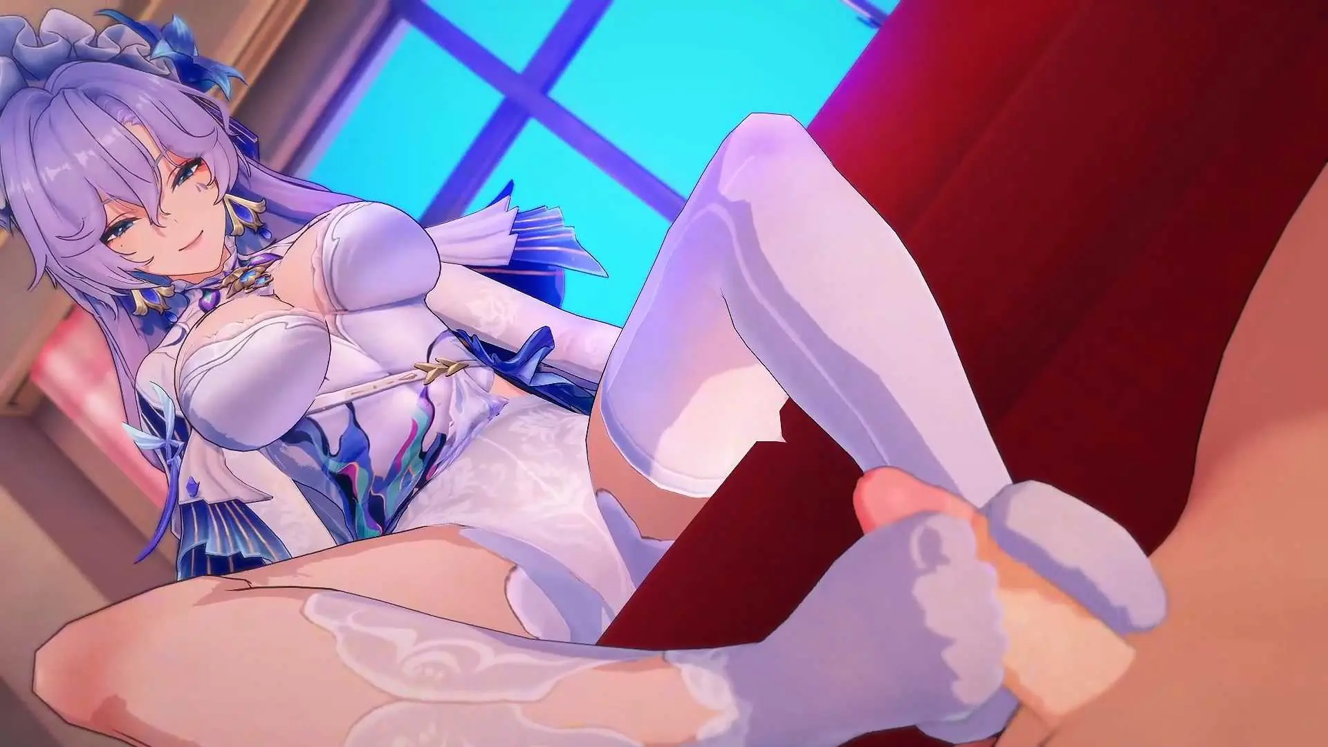 鸣潮白丝坎特蕾拉和黑丝赞妮【纯啪/MMD/KKkirito】〔367m/1080p/飞猫百度〕