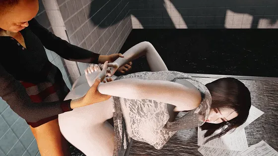 [3D/NTR/VAM] 牛头人爱好者：落榜女神-审讯室NTR 极品肉丝御姐审讯室内暴力侵犯中出 [1.1G/FM/WY]