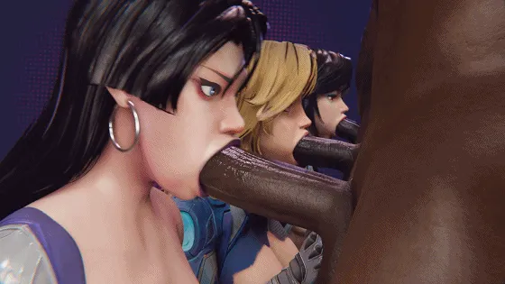 [3D/无修/CV] LM19 2月新作：吉尔+劳拉+天使+阿什莉+灵蝶 性感御姐黑色巨根激情爆肏 [1.1G/FM/WY]