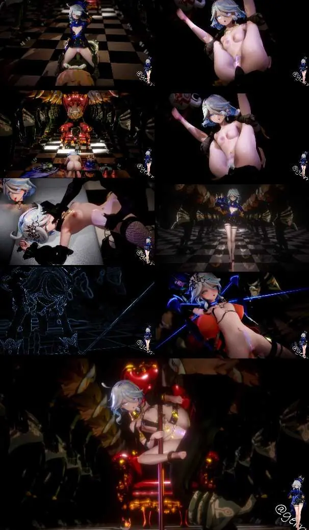 【同人动画】yerrrg-原神-芙宁娜的T台 /232mb-4.50分钟/ 飞猫+百度