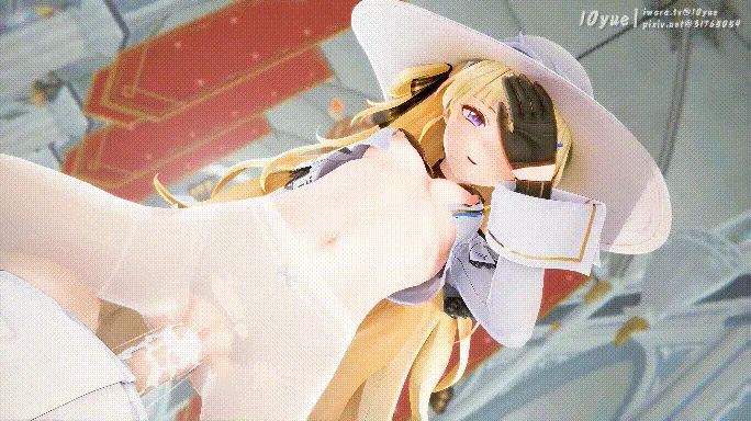 【MMD/10yue/纯啪】鸣潮 白丝菲比的小脚【278m/1080p/飞猫百度】