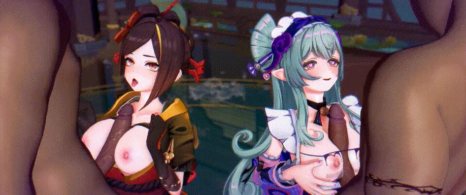 【MMD/runhh/纯啪】原神 瑞希x千织~甜蜜的梦境【249m/1080p/飞猫百度】