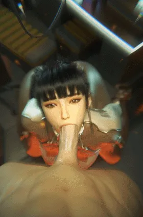 [3D/无修/CV] MEGAERA 7月新作：伊芙 性感女神娴熟口技吸茎侍奉 [1.9G/FM/WY]