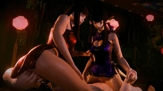 [3D/动态/无修] InitialA 10月新作：阿梅莉安丝+梅蒂恩+维涅斯+夜露 性感姐妹花激情双飞 [578M/FM/WY]