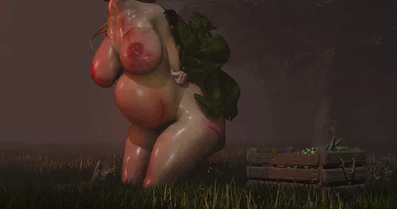 [3D/无修/CV] Mangoman 8-9月新作：性感丰满御姐陷入怪物部落凌辱轮奸地狱 [7G/FM/WY]