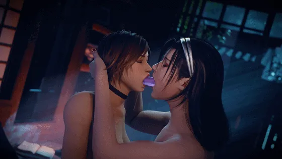 [3D/无修/CV] lewdgazer 3月新作：Kazama Style 风间准+风间飞鸟 性感母女花贴贴极致诱惑 [537M/FM/WY]
