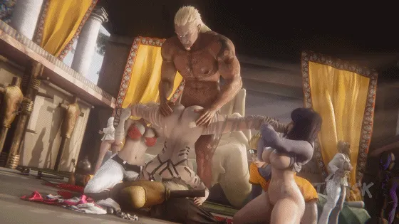 [3D/NTR/CV] 性感女神黑色巨根激情爆肏：纲手+蒂法+爱丽丝+伊芙 〔Brutalisk Entertainment 1月新作〕 [3G/FM/WY]
