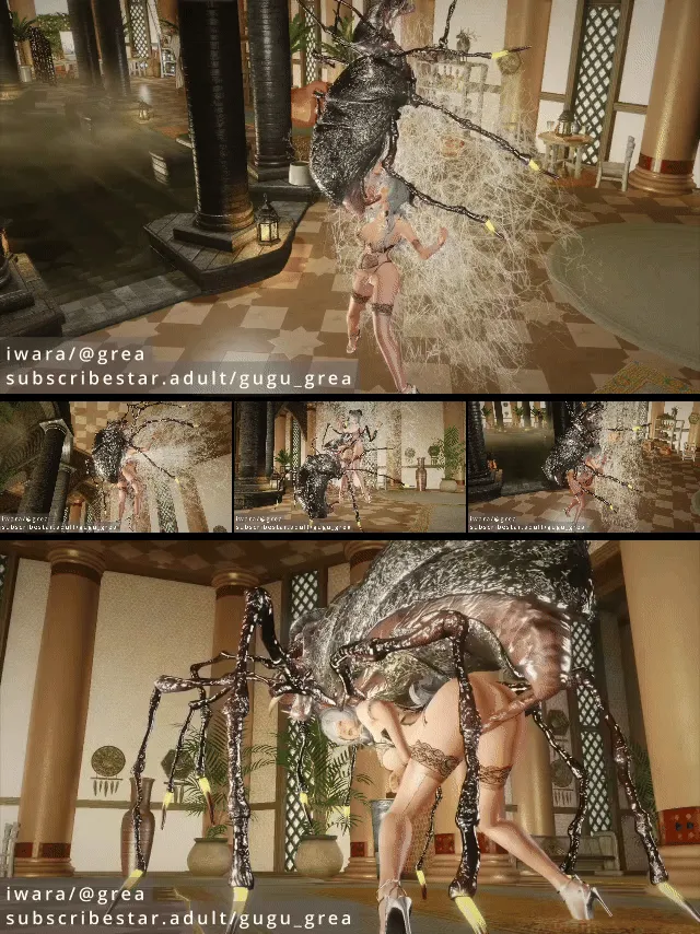 【3D同人动画】Grea-原神-甘雨x蜘蛛〔235mb-6.50分钟〕［飞猫+百度］