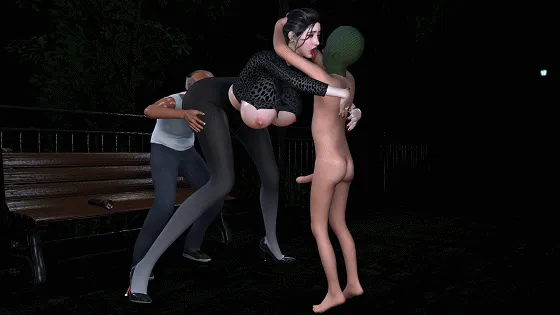 [3D/小马大车/NTR]4月新作：夜间冒险 黑丝长腿巨乳妈妈被儿子调教成公共肉便器〔Brainocn〕[中字]（3.5G/FM/WY）