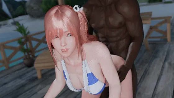 [3D/无修/CV] adobostan 2月新作：穗乃果+蒂法 性感女神黑色巨根后入爆肏 [618M/FM/WY]
