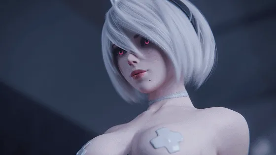 [3D/无修/CV] Miwo3x 11月新作：2B+爱丽丝+蒂法 性感女神姐妹花极致诱惑 [375M/FM/WY]