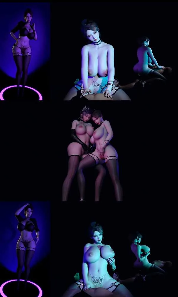 3D同人动画【255mb-5.26分钟】YWYWYW013-二女榨精（飞猫+百度）