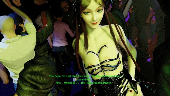 中文标题：牛头人爱好：宁荣荣-酒吧NTR 性感黑丝女友在男友面前被侵犯中出