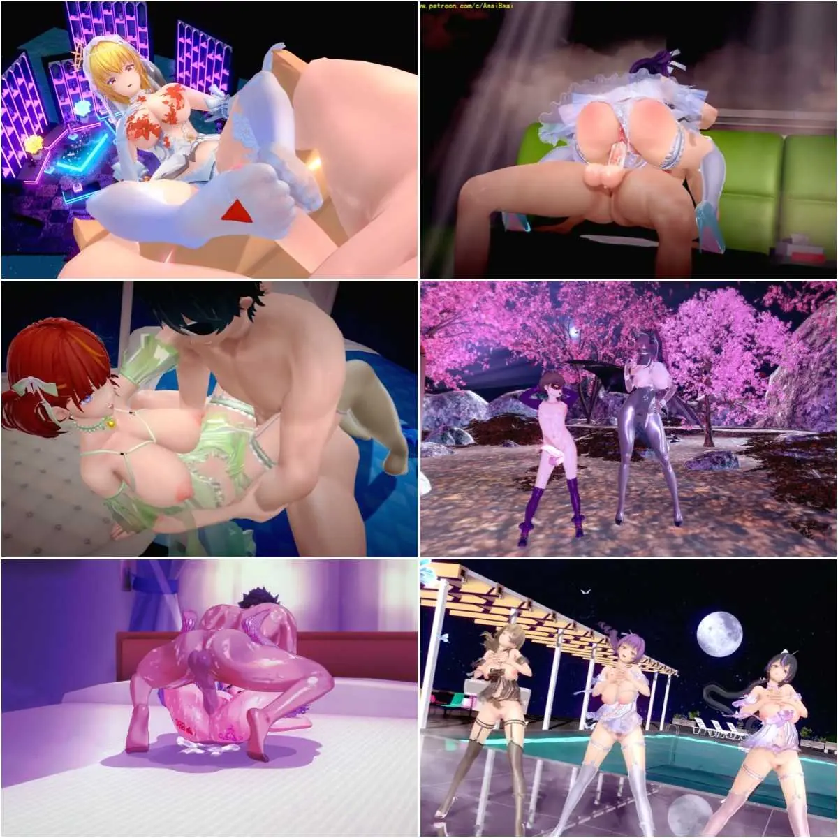 【MMD】精品合集5_高质量R18MMD_AsaiBsai [更新至2025.4.23] 〔FM转BD〕 /1.4G/6V/